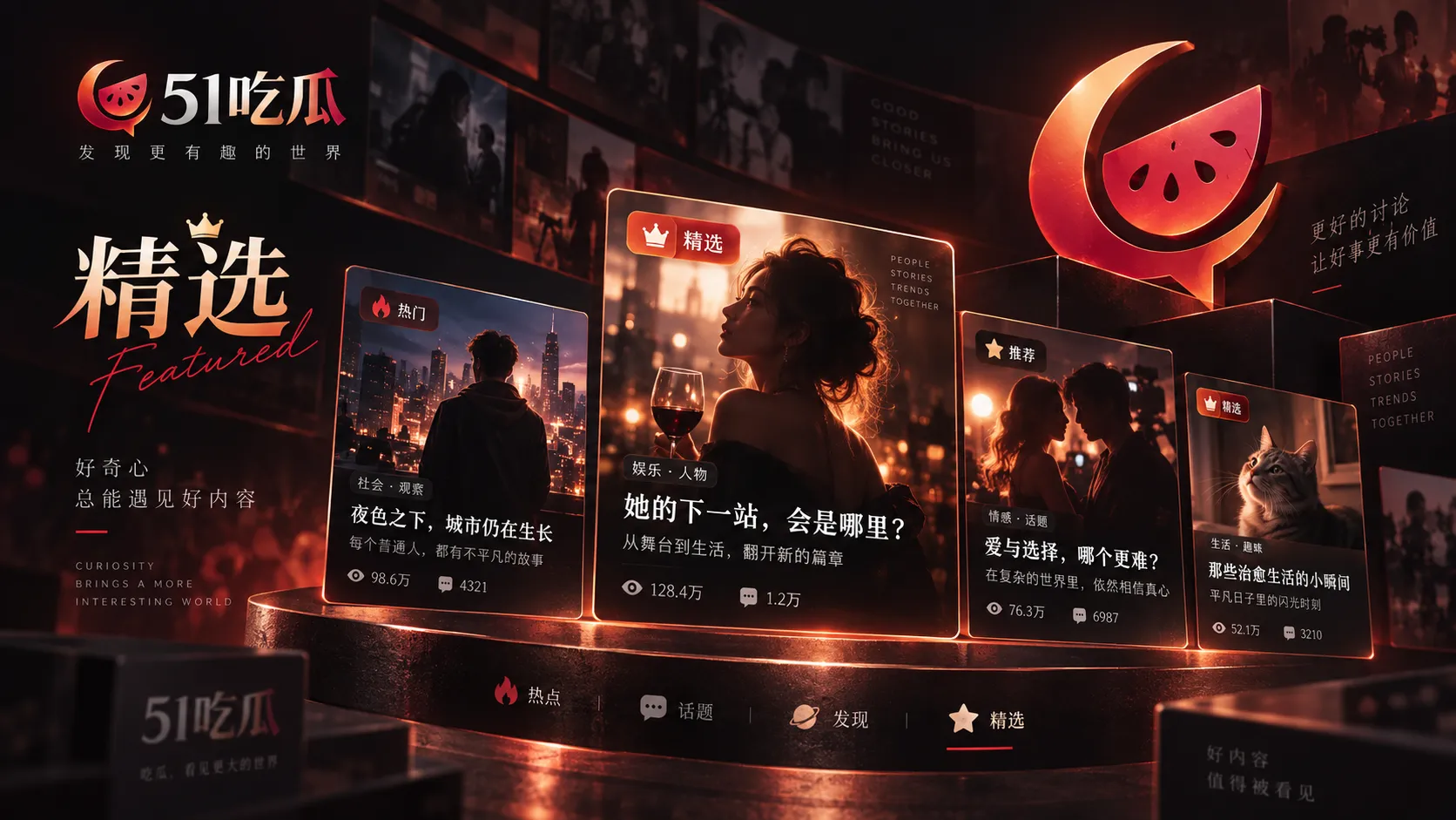 51吃瓜品牌与官网访问说明视觉